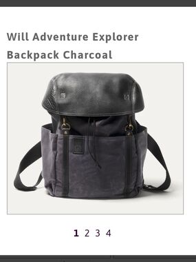Will Adventure Explorer Backpack - Charcoal